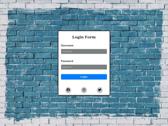 login screenshot