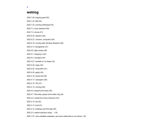 A/weblog screenshot