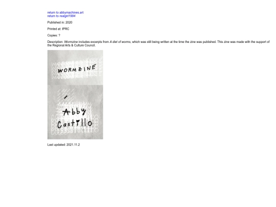 archive/realgirl1994/1-100/wormzine screenshot