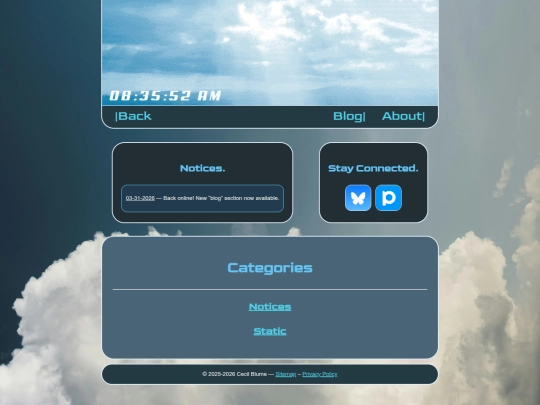 categories screenshot