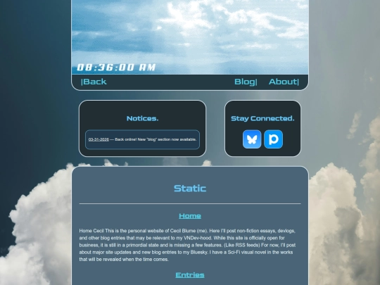 categories/static screenshot