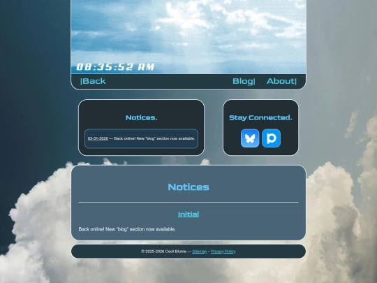 notices screenshot