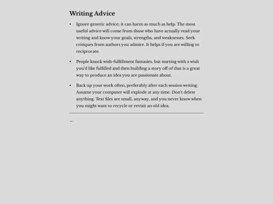 advice screenshot