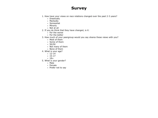 survey screenshot