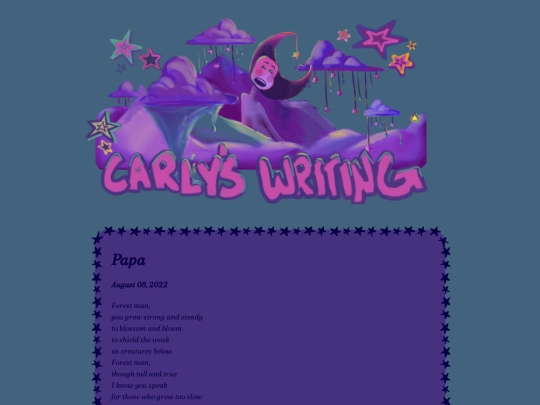 Writing screenshot