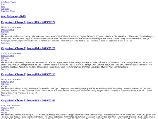 posts/tags/feburary-2019 screenshot