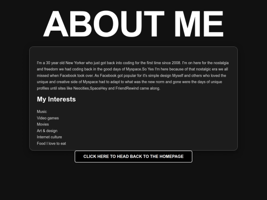 AboutSection screenshot