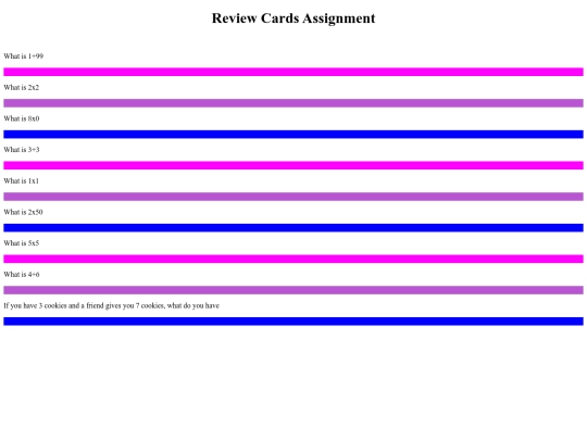 review cards/reviewcards screenshot