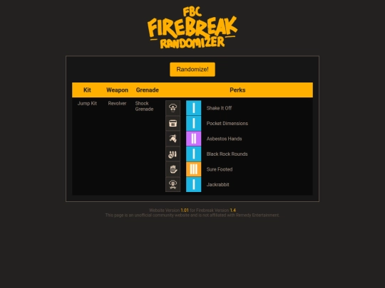 firebreak/firebreak-randomizer screenshot