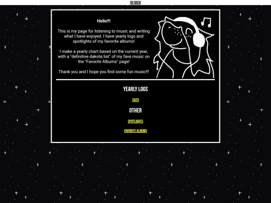 musiclogs/listeningloghome screenshot