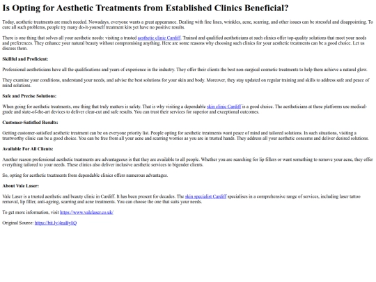 is-opting-for-aesthetic-treatments-from-established-clinics-beneficial screenshot