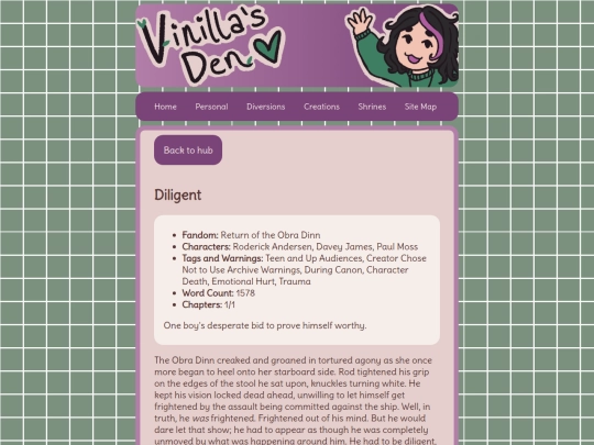 writing/diligent screenshot