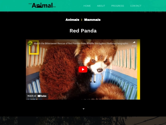 Animal Facts/Red Panda/RedPanda screenshot