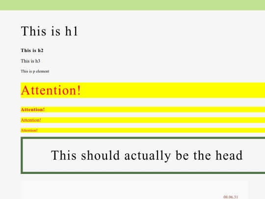 test screenshot