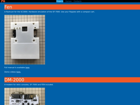 projects screenshot