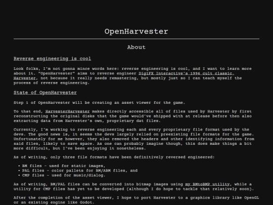 projects/openharvester screenshot
