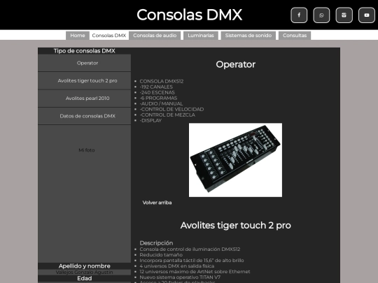 FINAL/ConsolasDMX screenshot