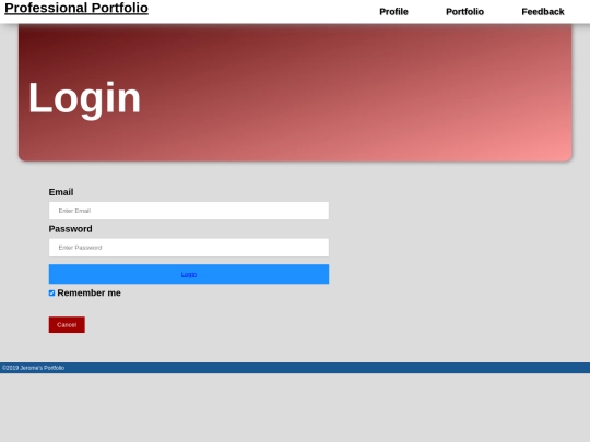Login screenshot