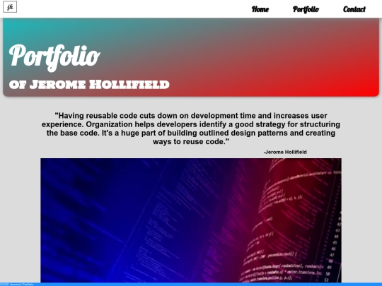 portfolio screenshot