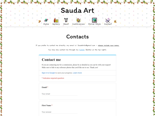 Contact screenshot