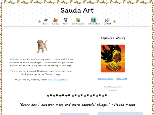 Homepage screenshot