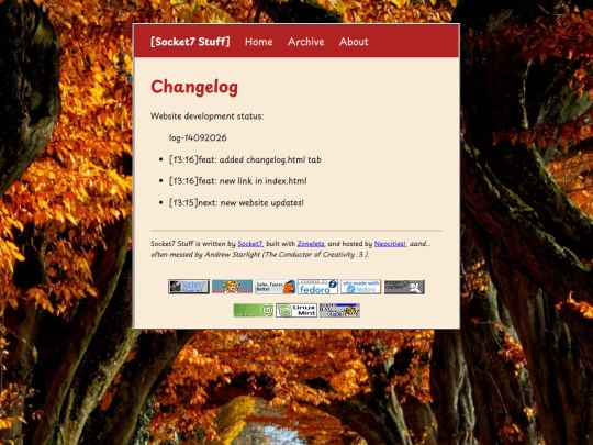 changelog screenshot