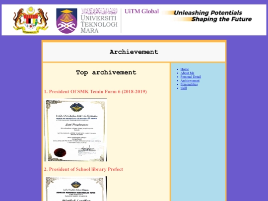 Archievement screenshot
