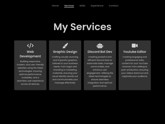 services screenshot