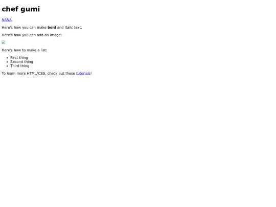 index screenshot