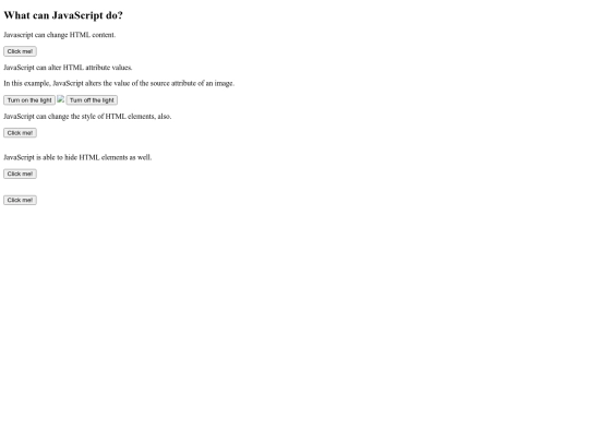 JavaScriptTutorial screenshot