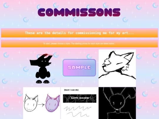commissions screenshot