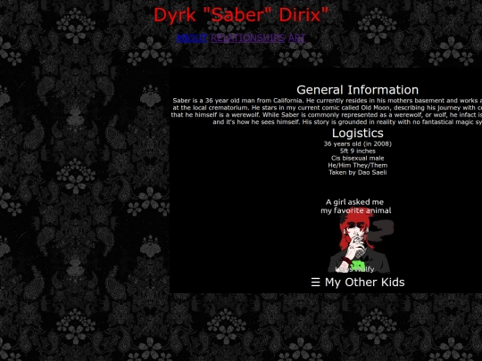 my ocs/DyrkDirix/about screenshot