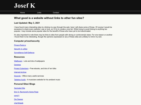 version0/links screenshot