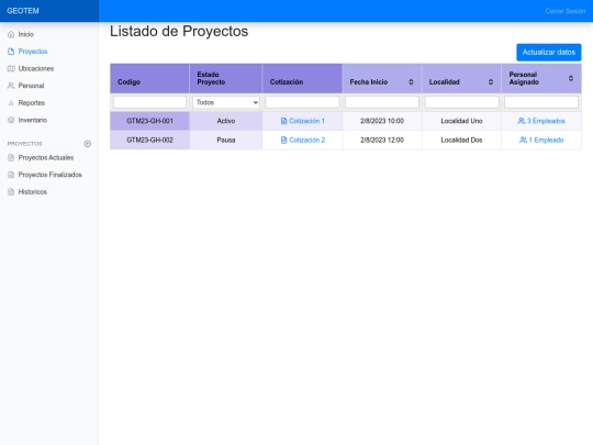 Geotem-InternalWeb/Proyectos screenshot