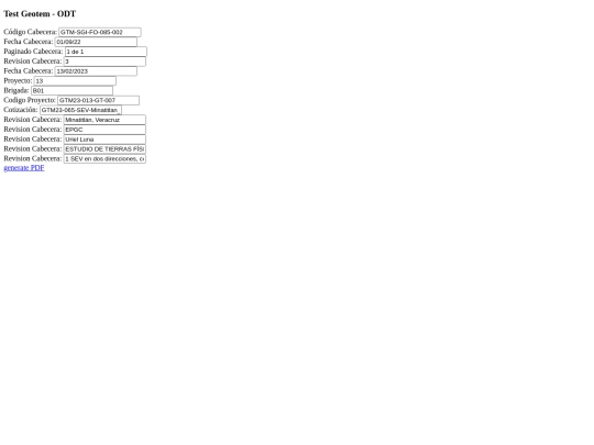 Geotem/TestPDF screenshot
