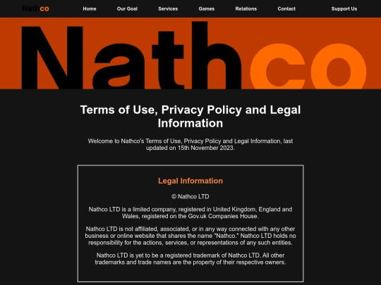 Legal screenshot