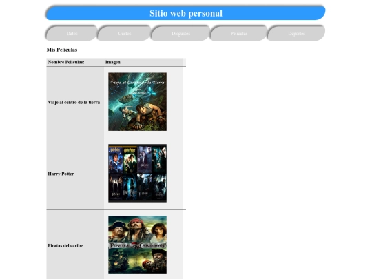 Actividades/Act2/Peliculas screenshot