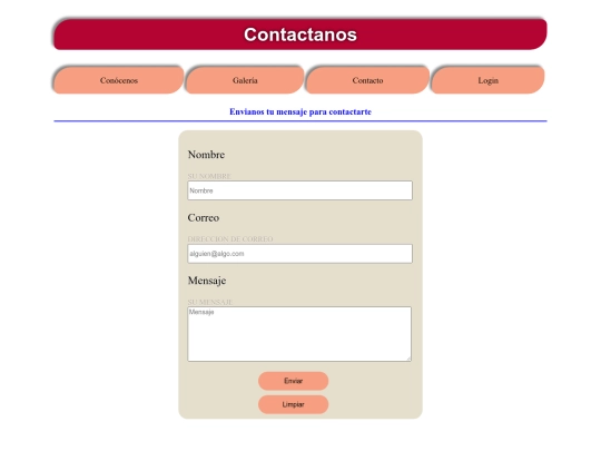 Actividades/proyectoFinal/contacto screenshot