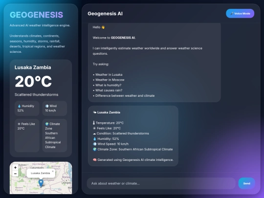 chatbot screenshot