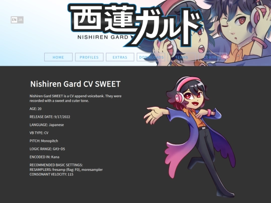 profiles/CVsweet screenshot