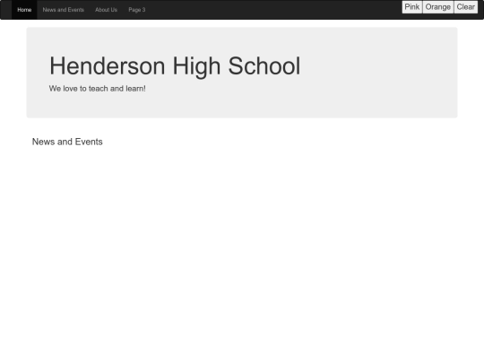 News and Events screenshot