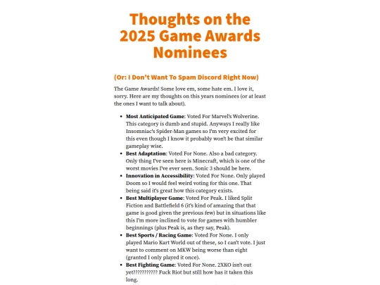 pages/2025-game-awards-nominees screenshot