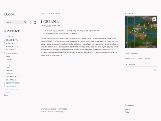 lerianżyłaarkanicznaleylineleylinia screenshot