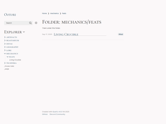mechanics/feats screenshot