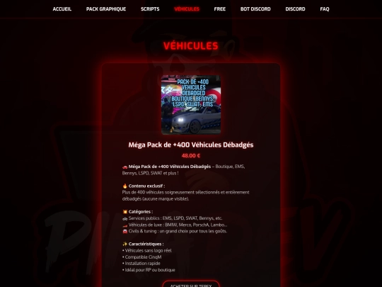 vehicules screenshot