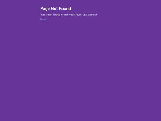 not_found screenshot