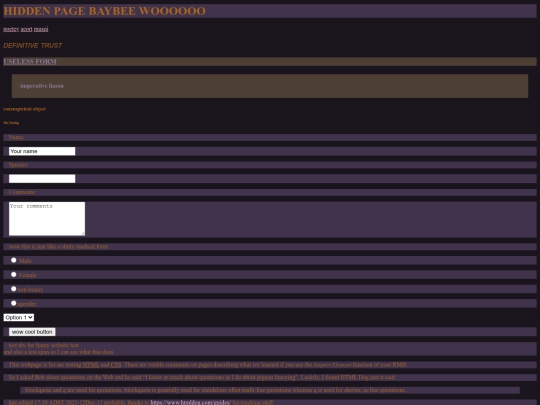 testpage screenshot