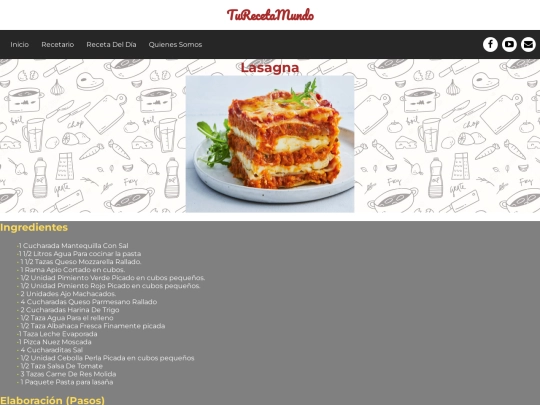 lasagna screenshot