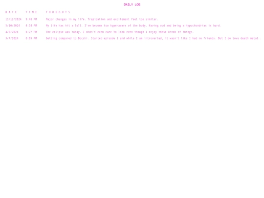 journallog screenshot