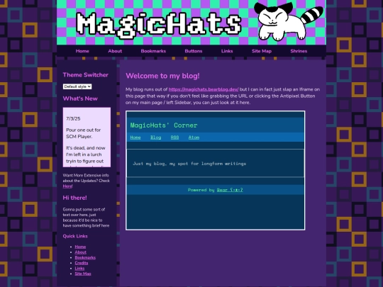 blog screenshot